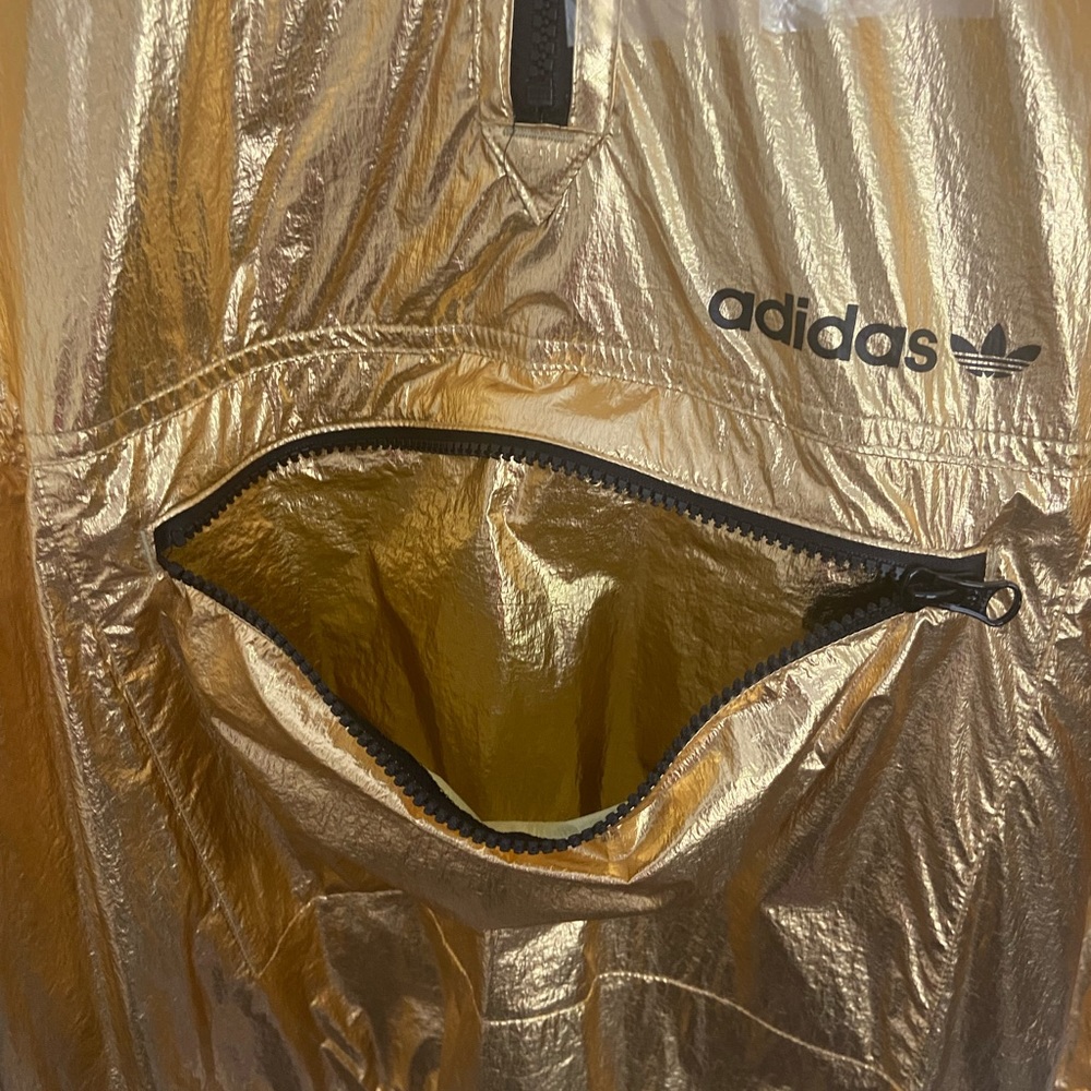 Adidas Gold Windbreaker NWT - Picture 3 of 7